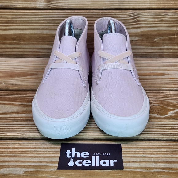 SeaVees Womens 8 Mason Desert Boot Light Pink Canvas Ankle Shoes - Picture 2 of 8